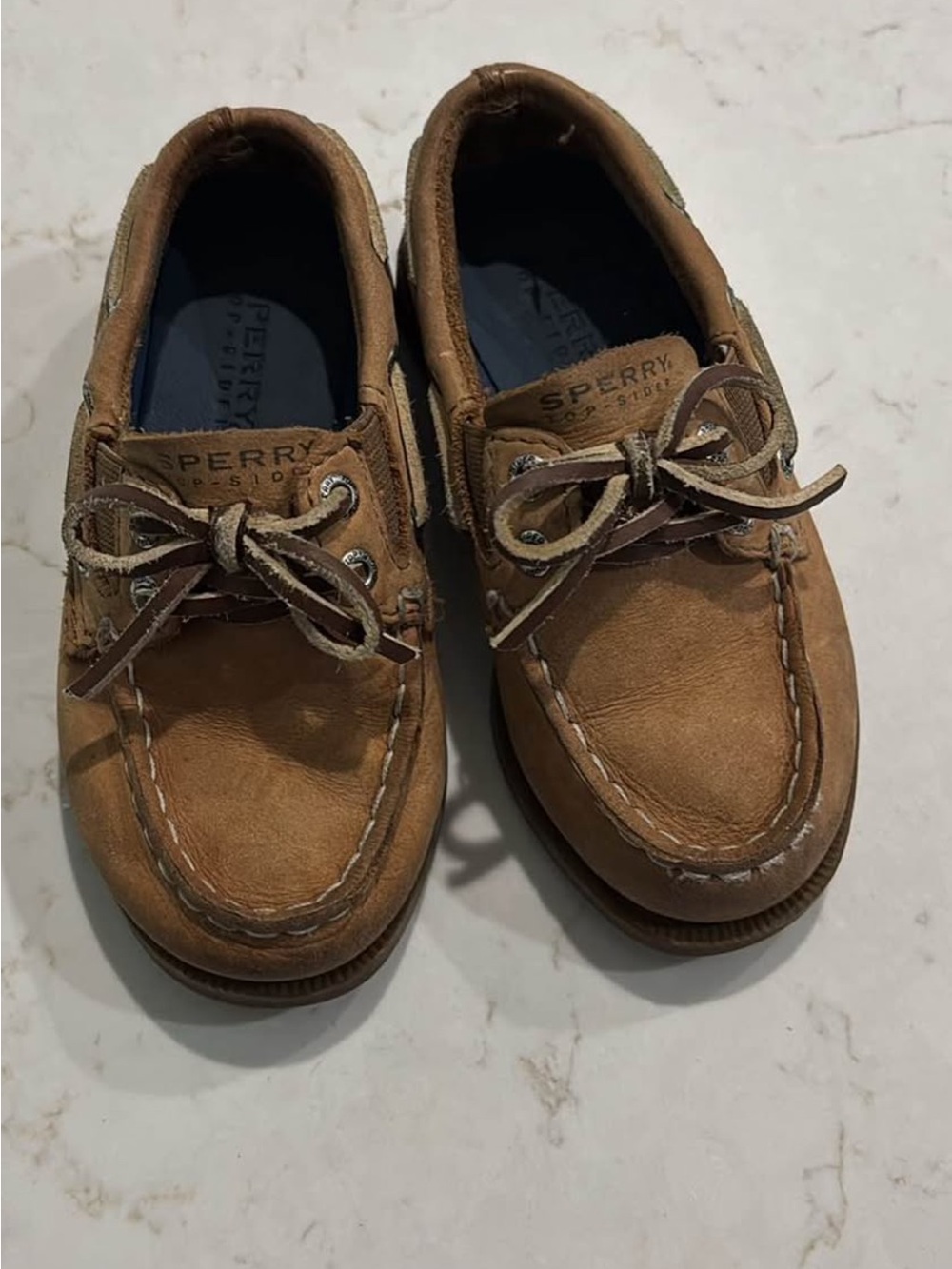 Sperry Tan Leather Boat Shoes
